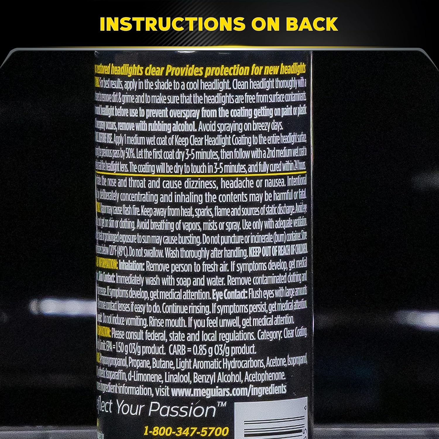 Buy now Meguiar's Keep Clear Headlight Coating, Maintain Like-New Clarity of Your Headlights with an Easy-to-Use Formula and UV Protection that Lasts All Year Long, 4 Ounce Aerosol at indiglob india