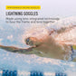 FINIS Lightning Goggles - Competitive Swim Goggles for Women & Men - Adjustable Straps - With 4 Interchangeable Nose Pieces