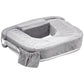 My Brest Friend Twin Nursing Pillow - Enhanced Comfort with Slipcover - Ultimate Ergonomic Support for Breastfeeding- Adjustable Strap and Silent Release Buckle with Handy Side Pocket, Evening Grey