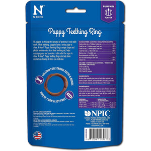 N-Bone Puppy Teething Ring Pumpkin Flavor 7.2 OZ/(6 Pack)