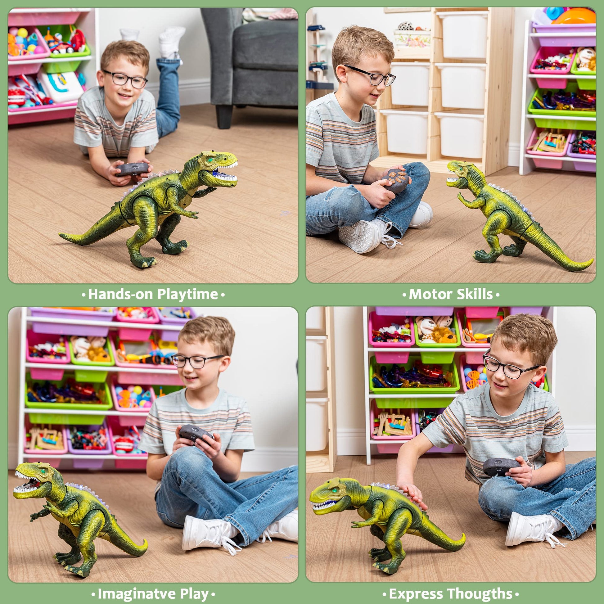 Buy now JOYIN Robot Dinosaur Toy for Kids Boys 3+ Big T.rex with Light and Realistic Roaring Sound, Remote Control Walking & Dancing Dinosaur, Electronic Steam Toy, Birthday Gift for Kids Boys Girls at indiglob india