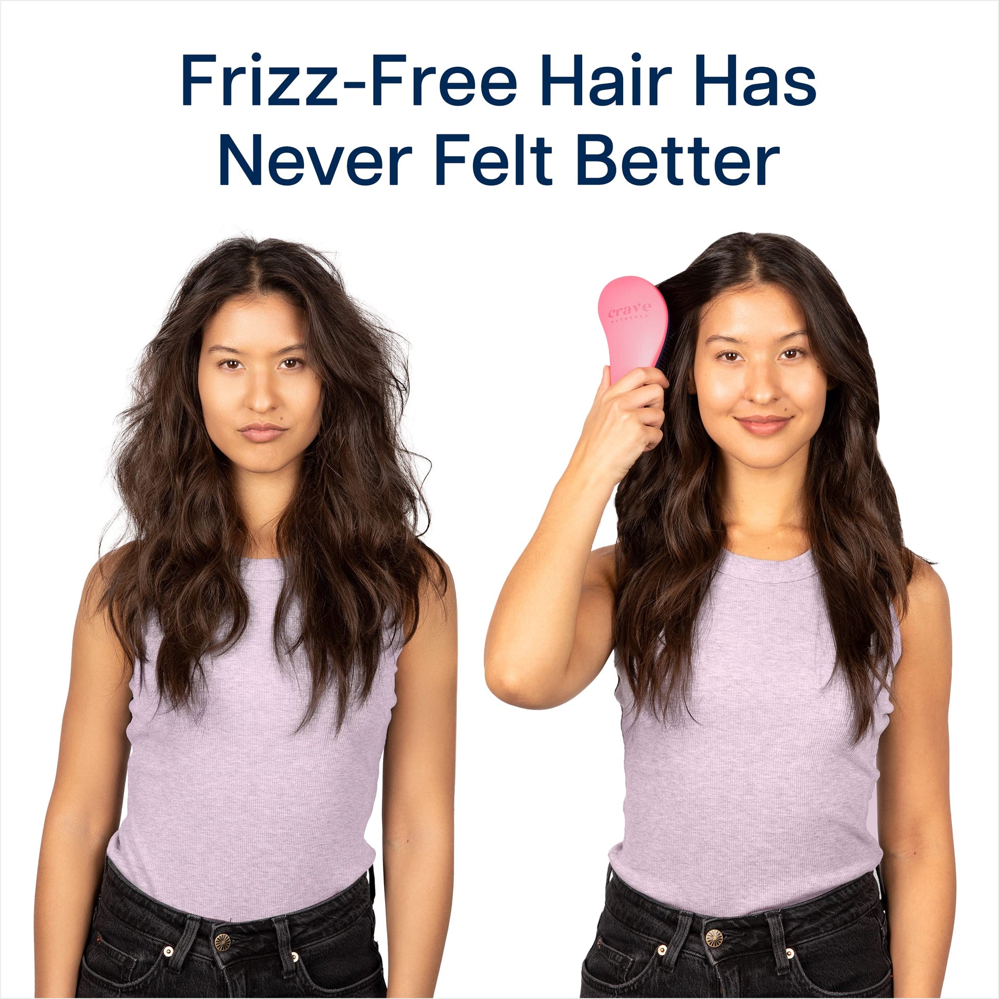 Buy now Crave Naturals Glide Thru Hair Brush - Detangler Brush for Curly, Straight, Wet or Dry Hair - Gentle Detangling Brushes for Adults, Kids, Toddlers - Hair Accessories for Women, 7.5x3" - Pink at indiglob india