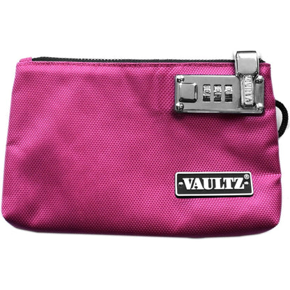 Vaultz Money Bag with Lock - 5 x 8 Inches, Men & Women's Locking Accessories Pouch for Cash, Bank Deposits, Wallet, Medicine, Phone and Credit Cards - Black