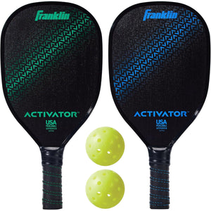 Franklin Sports Pickleball Paddle and Ball Set - Wooden Pickleball Rackets + Pickleballs - Activator - USA Pickleball (USAPA) Approved