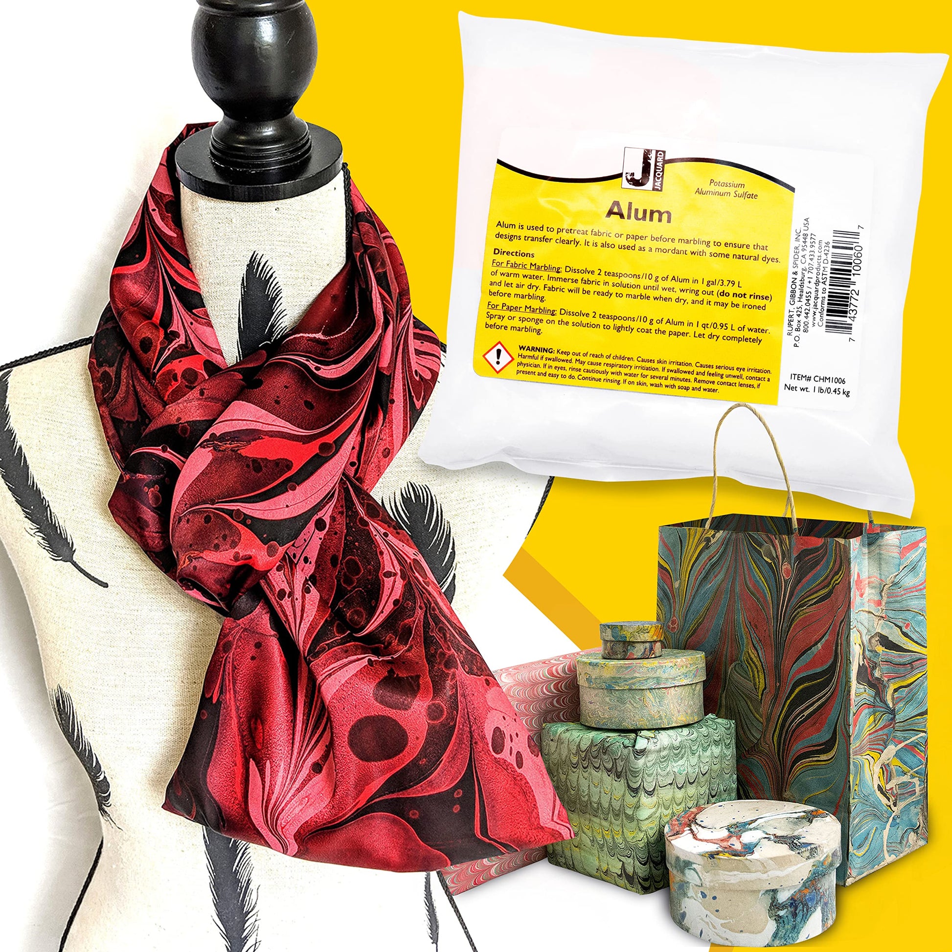 Buy now Jacquard Alum 1lb Pkg for Marbling at indiglob india