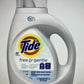 Buy now Tide Free & Gentle Liquid Laundry Detergent, Unscented, 1.47 L (32 Loads) Unscented 34 Fl Oz (Pack of 1) at indiglob india