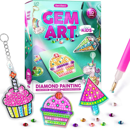 Buy now Dan&Darci Diamond Art Kit for Kids - Gem Painting Arts & Crafts Kits for Ages 6-12 - Easter Gifts for 6, 7, 8, 9, 10, 11, 12 Year Old Boy & Girl - Girls Birthday Toys Gift Ideas - Craft Activities at indiglob india