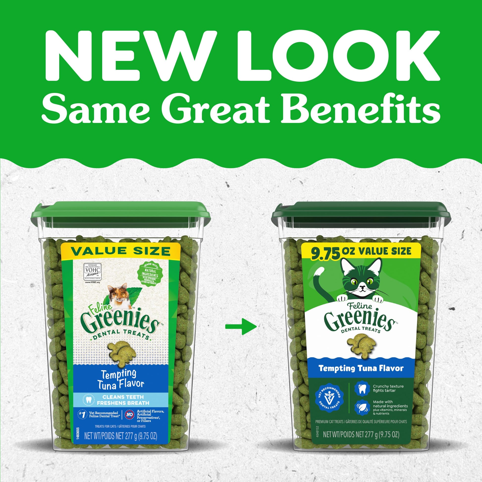 Buy now Greenies Cat Treats, Veterinarian-Recommended Adult Natural Dental Cat Treats, Tempting Tuna Flavor, 9.75 oz. Tub at indiglob india