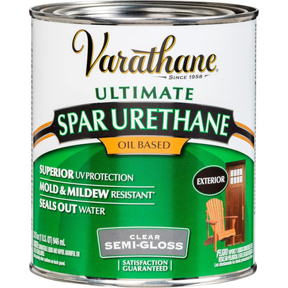 Buy now Varathane 9241 Oil-Based Ultimate Spar Urethane, Quart, Gloss Quart Semi-Gloss at indiglob india