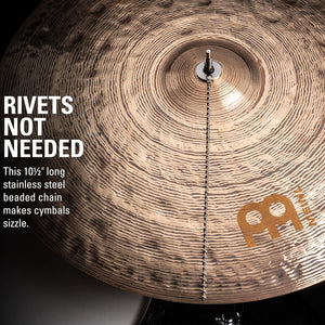 Meinl Cymbal Bacon - Cymbal Sizzler for Rides, Crashes, Chinas, and Effect Cymbals with No Rivets Required (BACON)