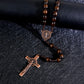 KOMI Catholic Rosary Beads for Men Holy Prayer Beads Rosary Necklace with Crucifix Cross Rosary Catholic Gifts