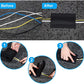 WILLBOND Carpet Cord Cover Cable Grip Floor Cover Cable Protector Management Only for Commercial Office Carpet(Black,19.69 ft)
