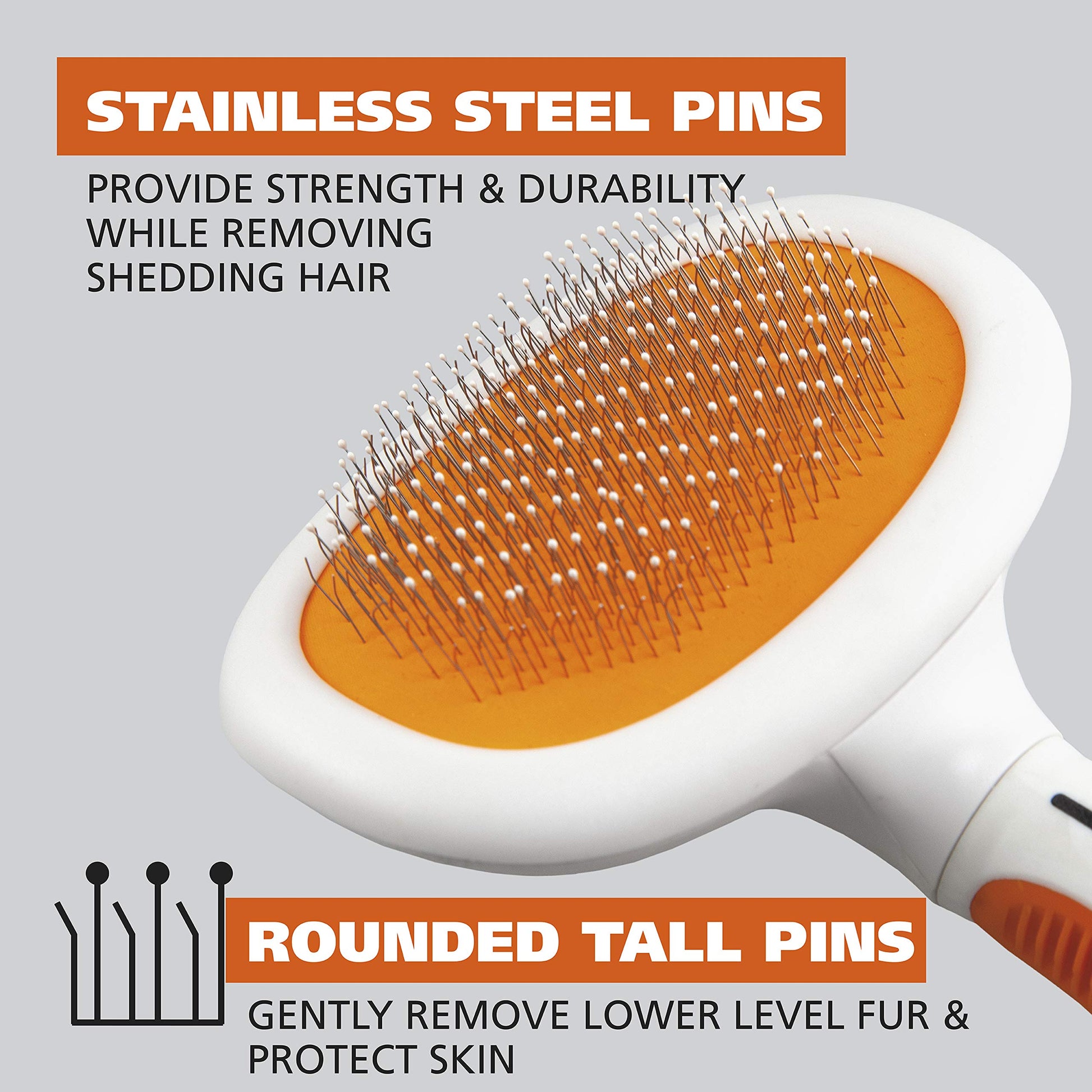 Buy now Wahl Premium Patented Dual Level Sensitive Skin Pet Slicker ƒ?? Ergonomic handle makes Deshedding, Grooming and Brushing Comfortable for you and your Dog or Cat - 858500 at indiglob india