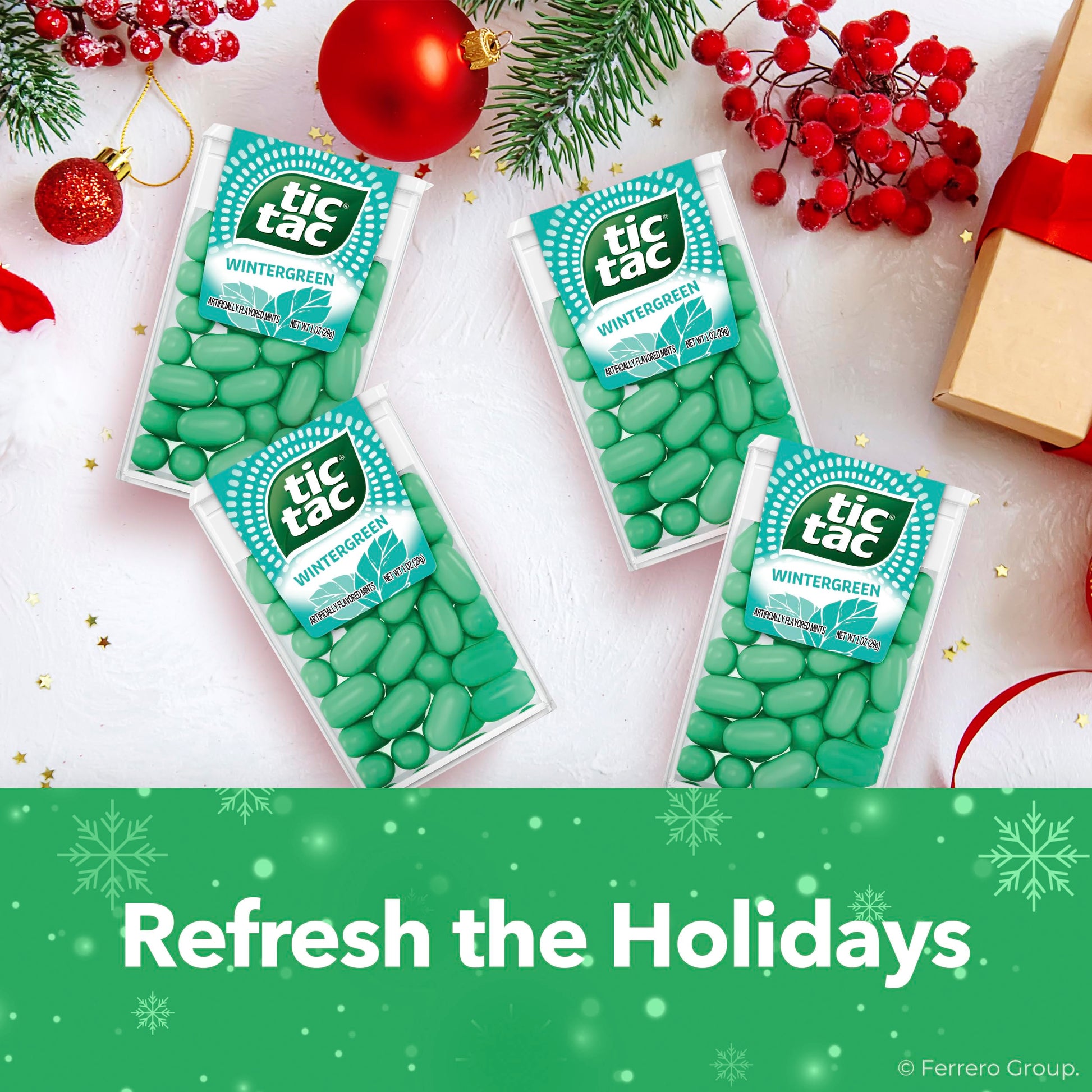 Buy now Tic Tac Wintergreen Breath Mints, Bulk 12 Pack, On-The-Go Refreshment, 1 Oz Each at indiglob india