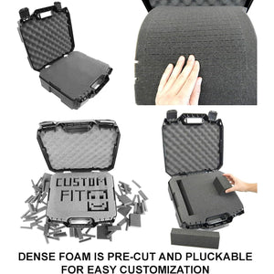 CASEMATIX Hard Travel Case Compatible With Zoom LiveTrak L-8 & L-6 Mixers – Customizable Protective Carrying Case with Impact-Absorbing Foam – Fits Cables & Accessories