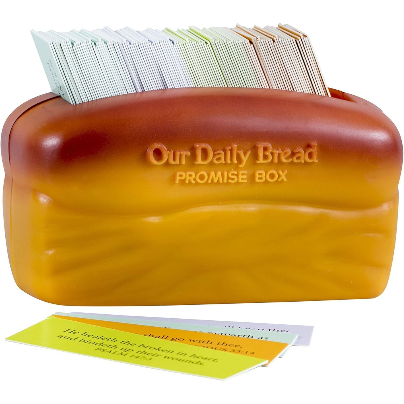 DaySpring Our Our Daily Bread Promise Box with Scripture Cards, 4 1/4" x 2 1/4" x 2", Brown - T9651