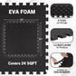 Buy now EVA Foam Mat Tiles 6-Pack - 24 SQ FT of Interlocking Padding for Garage, Playroom, or Gym Flooring - Workout Mat or Baby Playmat by Stalwart (Black) at indiglob india