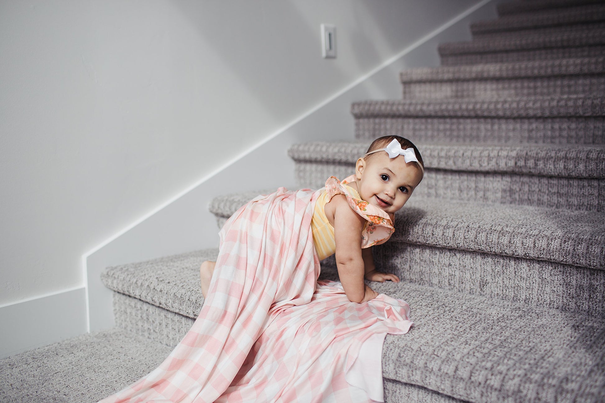 Buy now Copper Pearl Large Premium Knit Baby Swaddle Receiving Blanket London at indiglob india