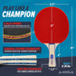 JOOLA Cobra Recreational Ping Pong Paddle - ITTF Approved Table Tennis Rubber - JOOLA Technology Ensures Ideal Ball Control and Spin - Table Tennis Racket for All Skill Levels - Flared Handle Grip