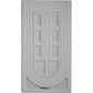 The Beadsmith Bead Board, Grey Flocked, 3 U-Shaped Channels, 6 Recessed Compartments, 9.5 x 13 inches, Design Boards for Creating Bracelets, Necklaces and Other Jewelry