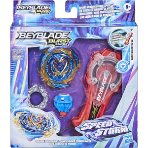 Bey Blade Burst Surge Speedstorm Spark Power Set - Battle Game Set with Sparking Launcher and Right-Spin Battling Top Toy, Red