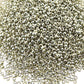 Buy now Miyuki Round Rocaille's Seed Beads Size 15/0 8.2g Duracoat Galvanized Silver 15-4201 at indiglob india