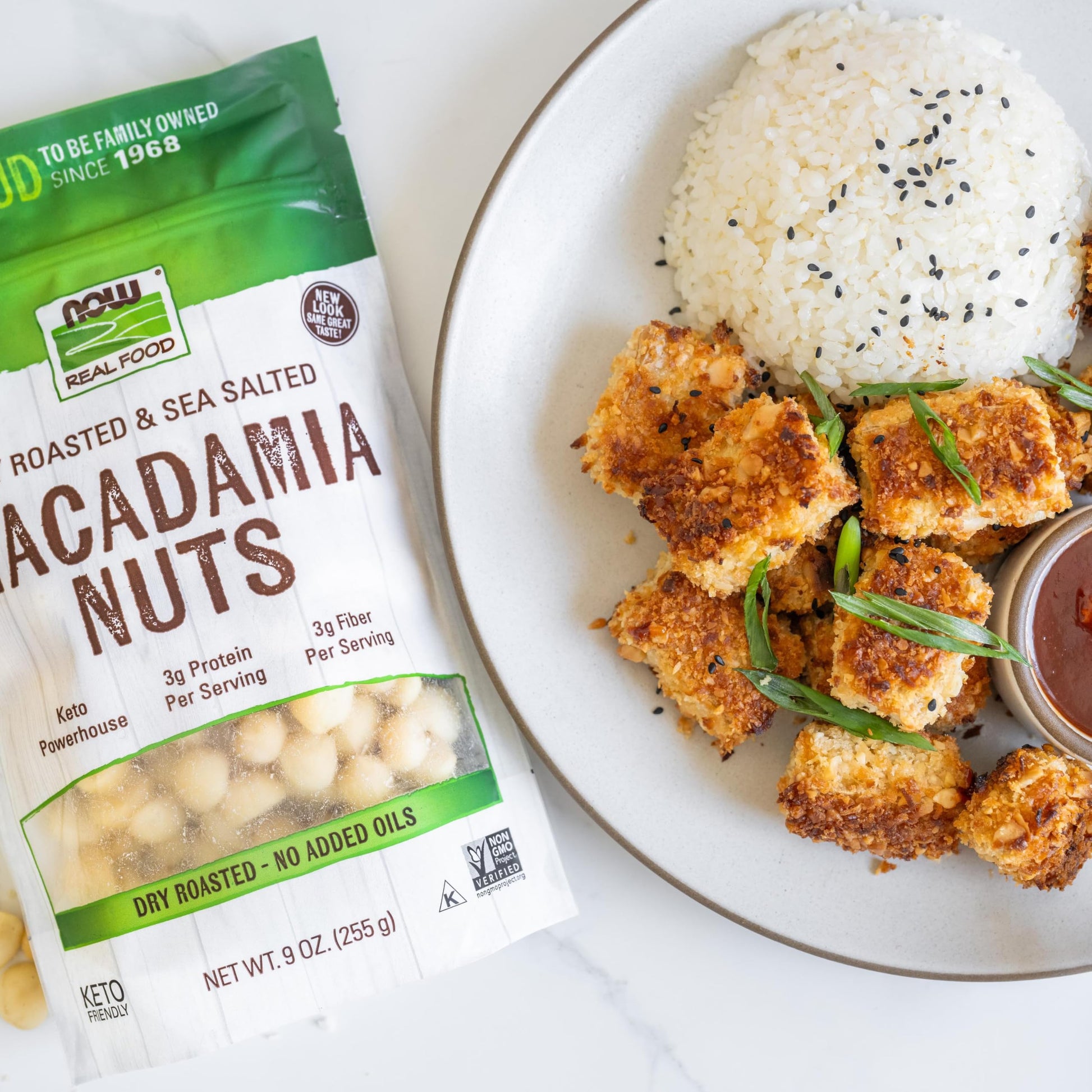 Buy now NOW Foods, Macadamia Nuts, Dry Roasted with Sea Salt, Source of Fiber, Gluten-Free and Certified Non-GMO, 9-Ounce (Packaging May Vary) at indiglob india