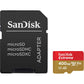 SanDisk 128GB Extreme microSDXC UHS-I Memory Card with Adapter - Up to 160MB/s, C10, U3, V30, 4K, A2, Micro SD - SDSQXA1-128G-GN6MA