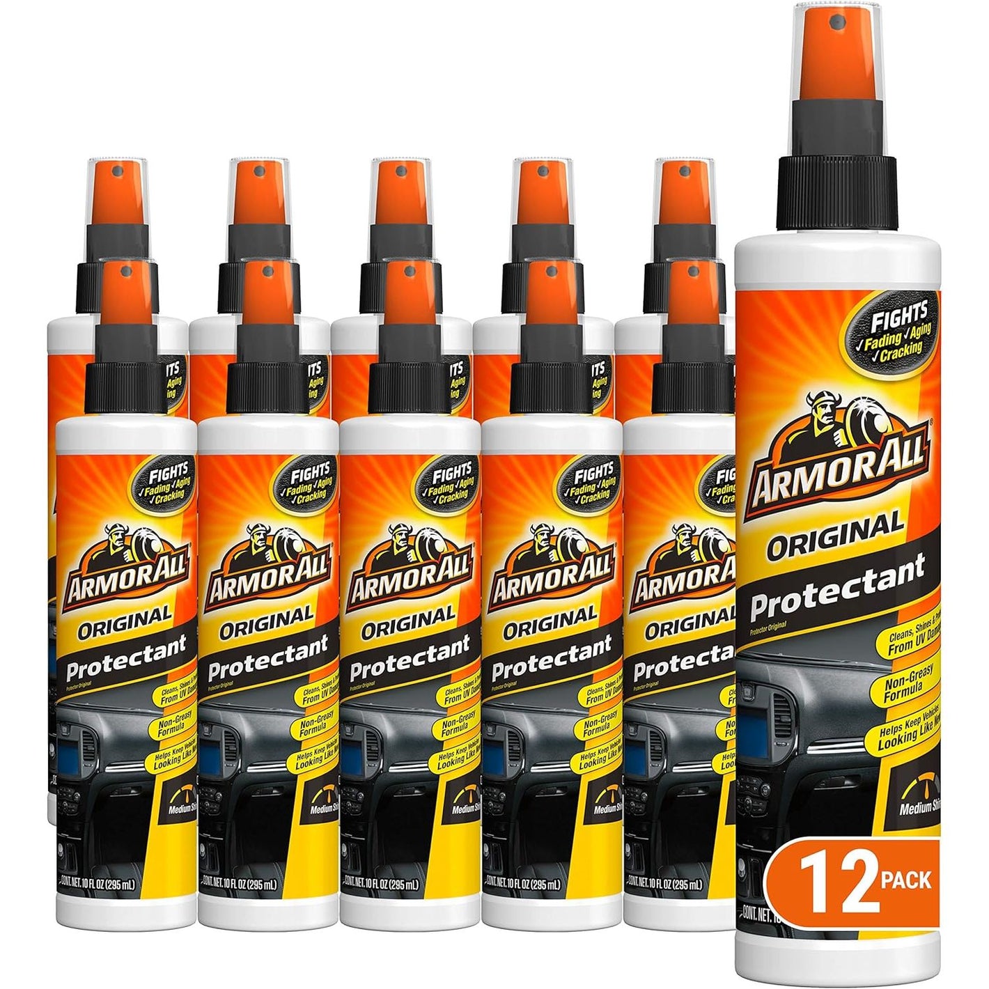 Buy now Armor All Interior Car Cleaner Spray Bottle, Protectant Cleaning for Cars, Truck, Motorcycle, Pump Sprayer 11010-12PK, 10 Oz (12 Pack) at indiglob india