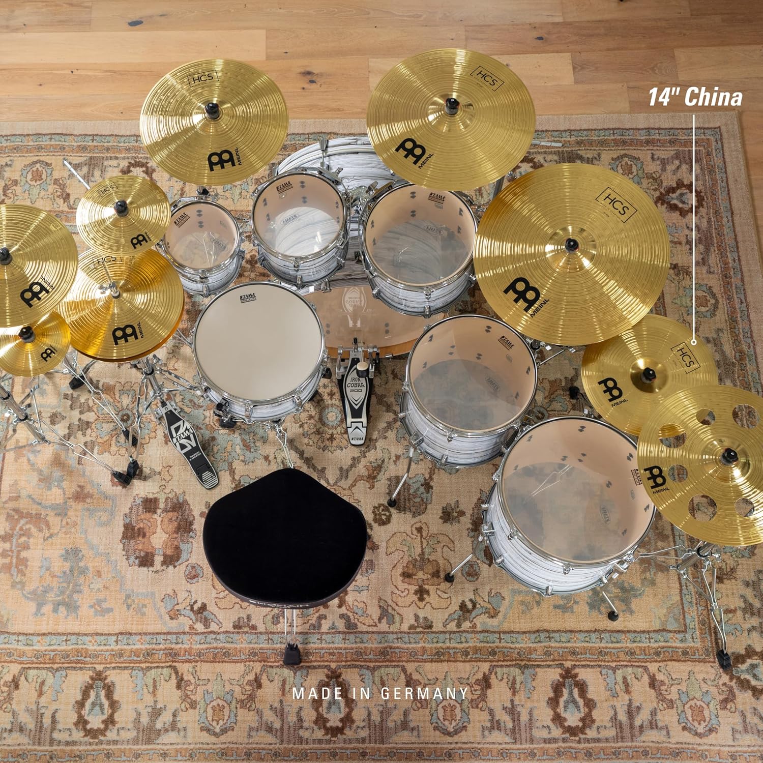 Buy now Meinl 14” China Cymbal – HCS Traditional Finish Brass for Drum Set, Made In Germany, 2-YEAR WARRANTY (HCS14CH) at indiglob india