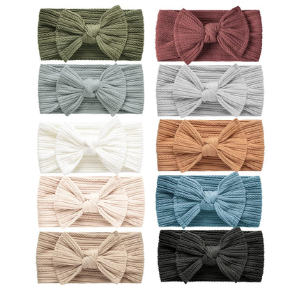 Niceye Baby Girls Headbands with Bows Handmade Hair Accessories Stretchy Hairbands for Newborn Infant Toddler