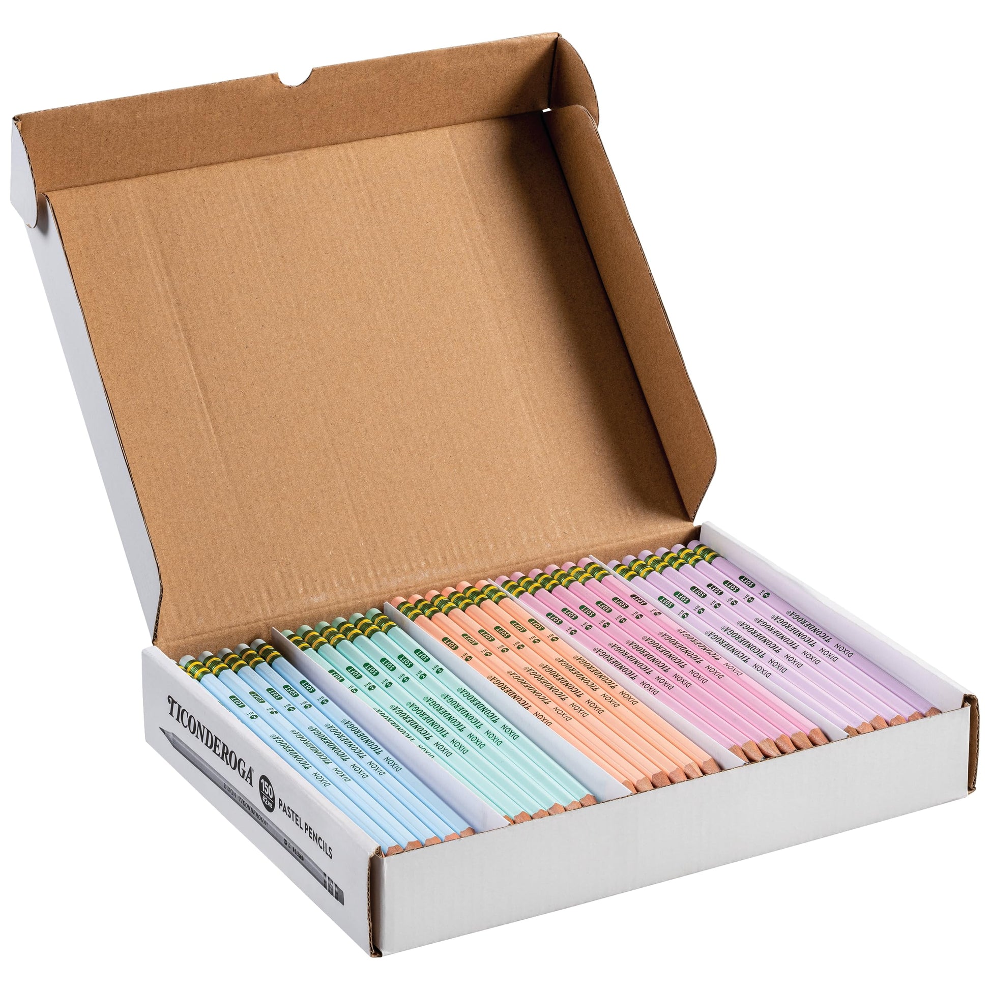 Buy now Ticonderoga Wood-Cased Pencils, Pre-Sharpened, #2 HB Soft, Neon Colors, 10 Count at indiglob india
