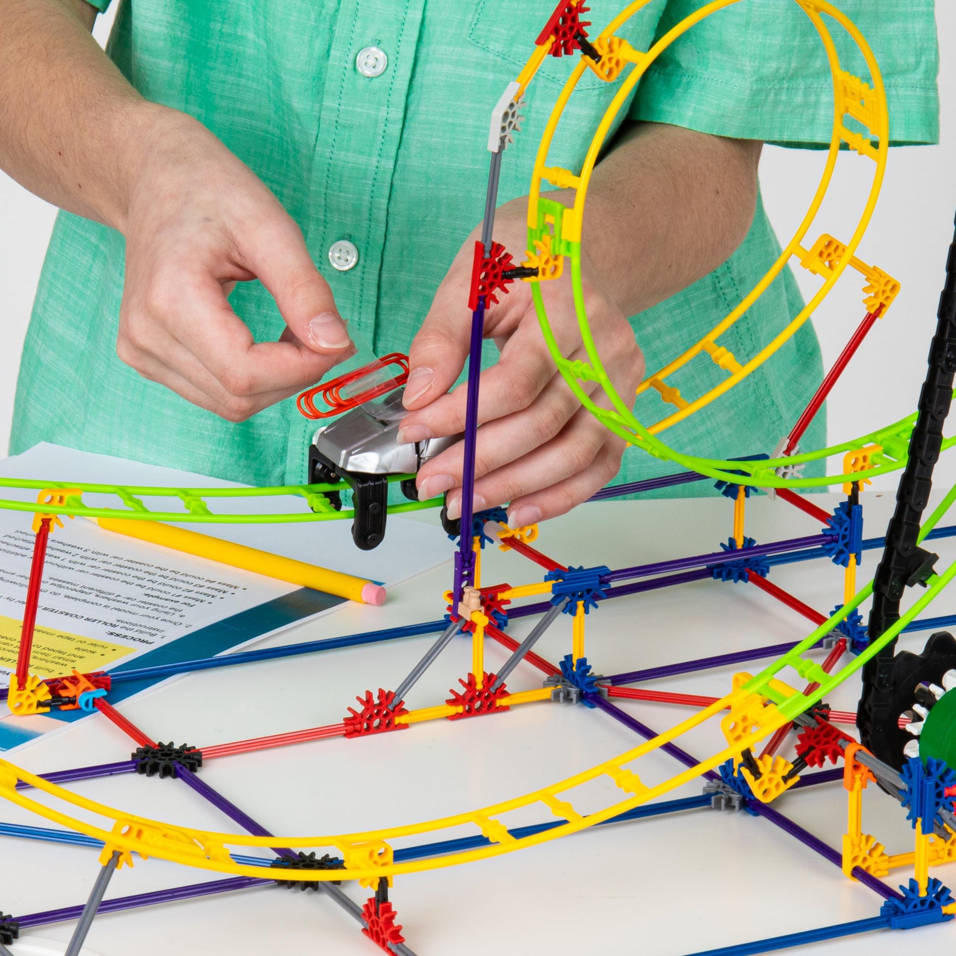 Buy now K'NEX Education - STEM Explorations: Roller Coaster Set ‚ 546 Pieces, Creative Building Set‚ Ages 8+ at indiglob india
