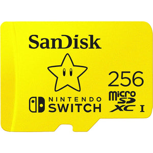 SanDisk 256GB microSD Card, Licensed for Nintendo-Switch - Made for Nintendo-Switch 1, OLED, and Lite - SDSQXAO-256G-GNCZN