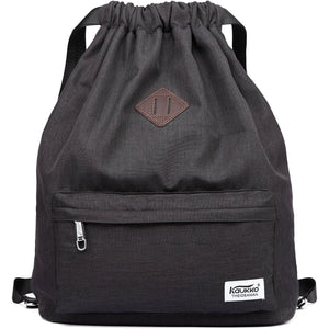 KAUKKO Drawstring Sports Backpack Gym Yoga Bag Shoulder Rucksack for Men and Women