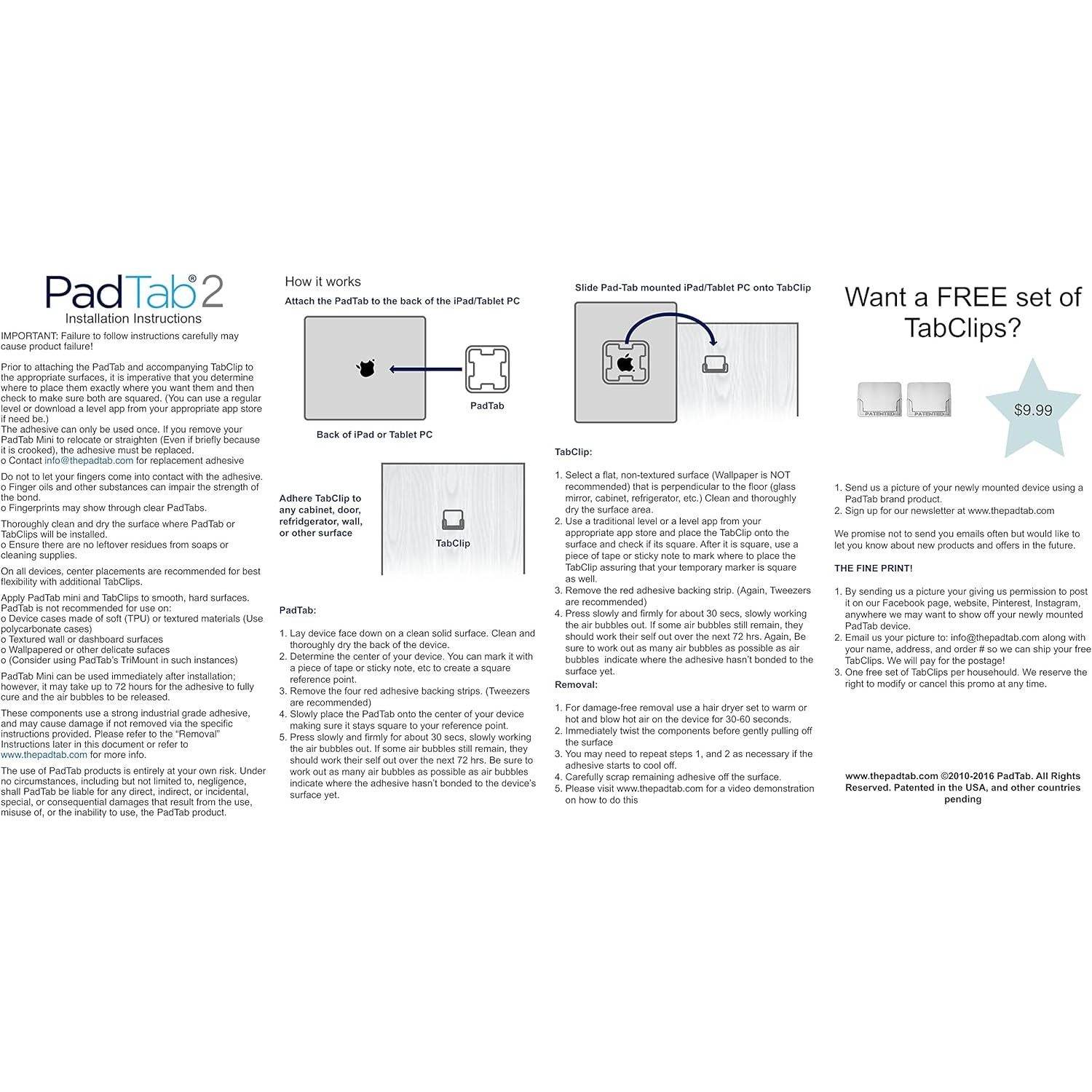 2: The Original Damage Free Universal Tablet Wall Mount Dock System Kit (Includes Mounts for 2 Locations) All Tablets, Smartphones - My Store