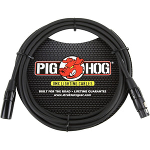 Pig Hog PHDMX10 3 Pin DMX Lighting Cable, 10 Feet