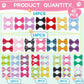 YAKA 60PCS (30 Paris) Cute Puppy Dog Small Bowknot Hair Bows with Metal Clips Handmade Hair Accessories Bow Pet Grooming Products (60 Pcs,Cute Patterns)