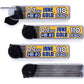 June Gold 108 Pieces, 2.0 mm HB #2 Lead Refills, 90 mm Length, Extra Bold Thickness, Break Resistant Lead/Graphite