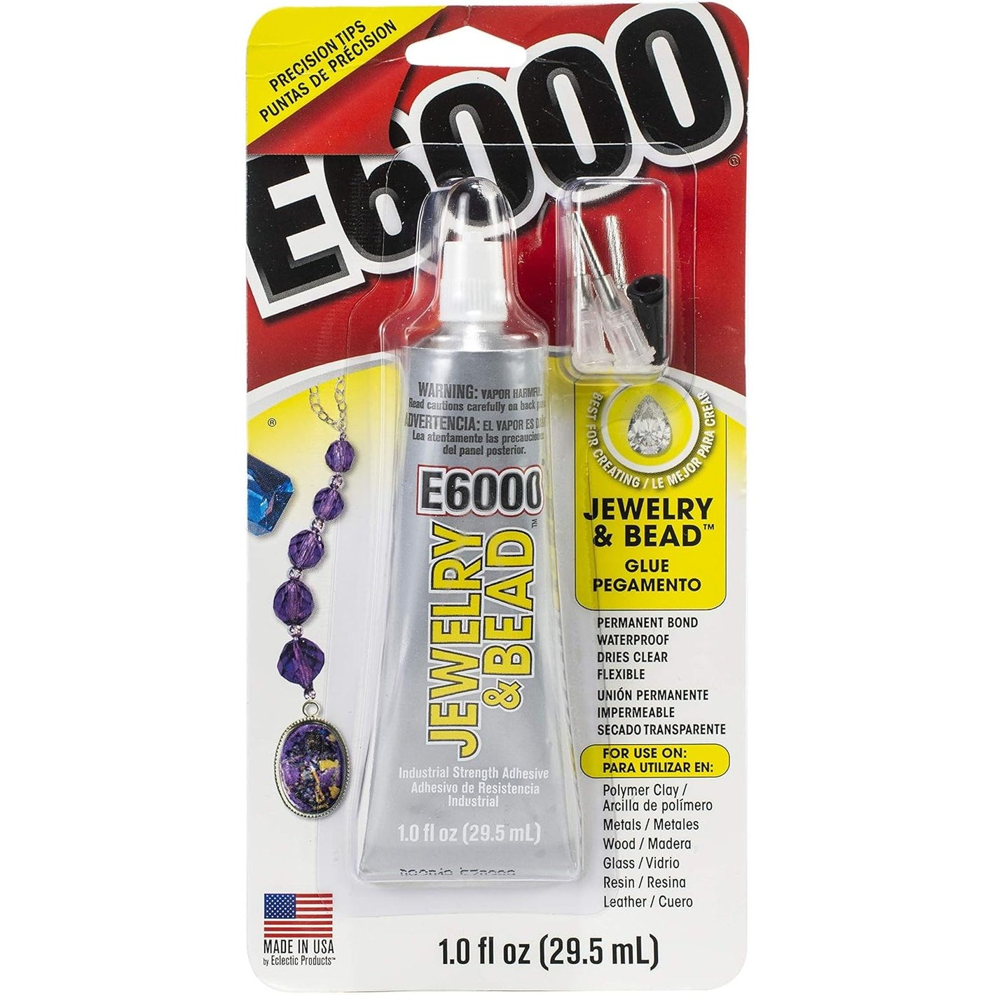 E6000 242001 Jewelry and Bead Adhesive - 1 fl oz