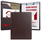 Buy now STYLIO Padfolio Portfolio Organizer Binder | Interview Resume Folder, Legal Document, Business Card Holder |w/Letter-Sized Notepad | Handsome Piano Noir Faux Leather Folio Matte Finish, Accent Stitch at indiglob india
