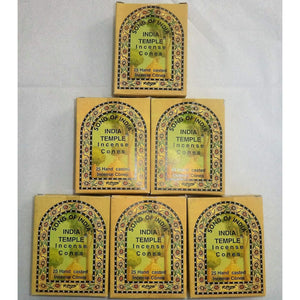 Buy now Song of India - India Temple Incense Cones. 6 x 25 = 150 Cones Total at indiglob india