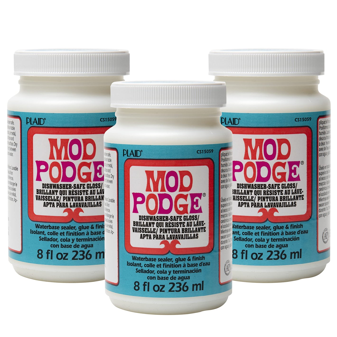 Buy now Mod Podge Dishwasher Safe Waterbased Sealer, Decoupage Glue with Gloss Finish, 8 fl oz (Pack of 3), Clear (CS15059A)- (Pack of 3) 3 at indiglob india