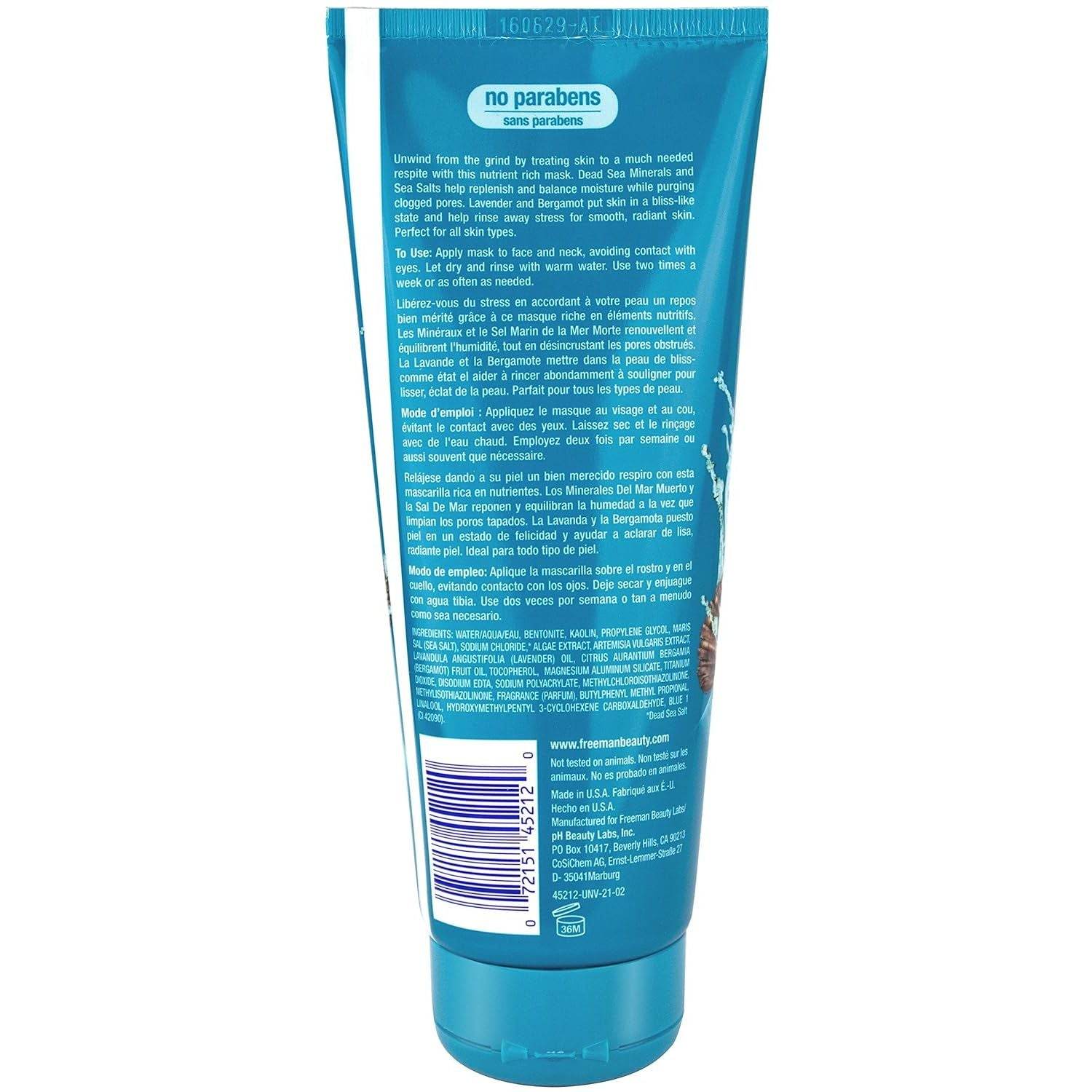 Freeman Feeling Beautiful Dead Sea Minerals Clay Mask, 6-Ounce, 2 Count - My Store