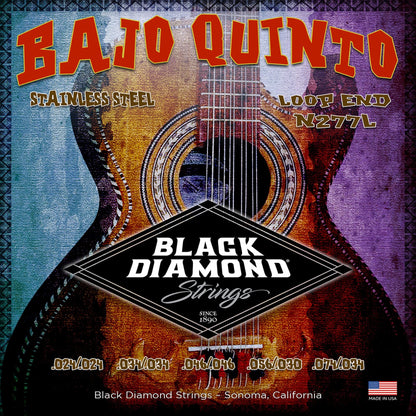 Buy now Black Diamond Strings?? N277L Bajo Quinto Stainless Loop End .024| .034 | .046| .056 030 | .074 .034 at indiglob india