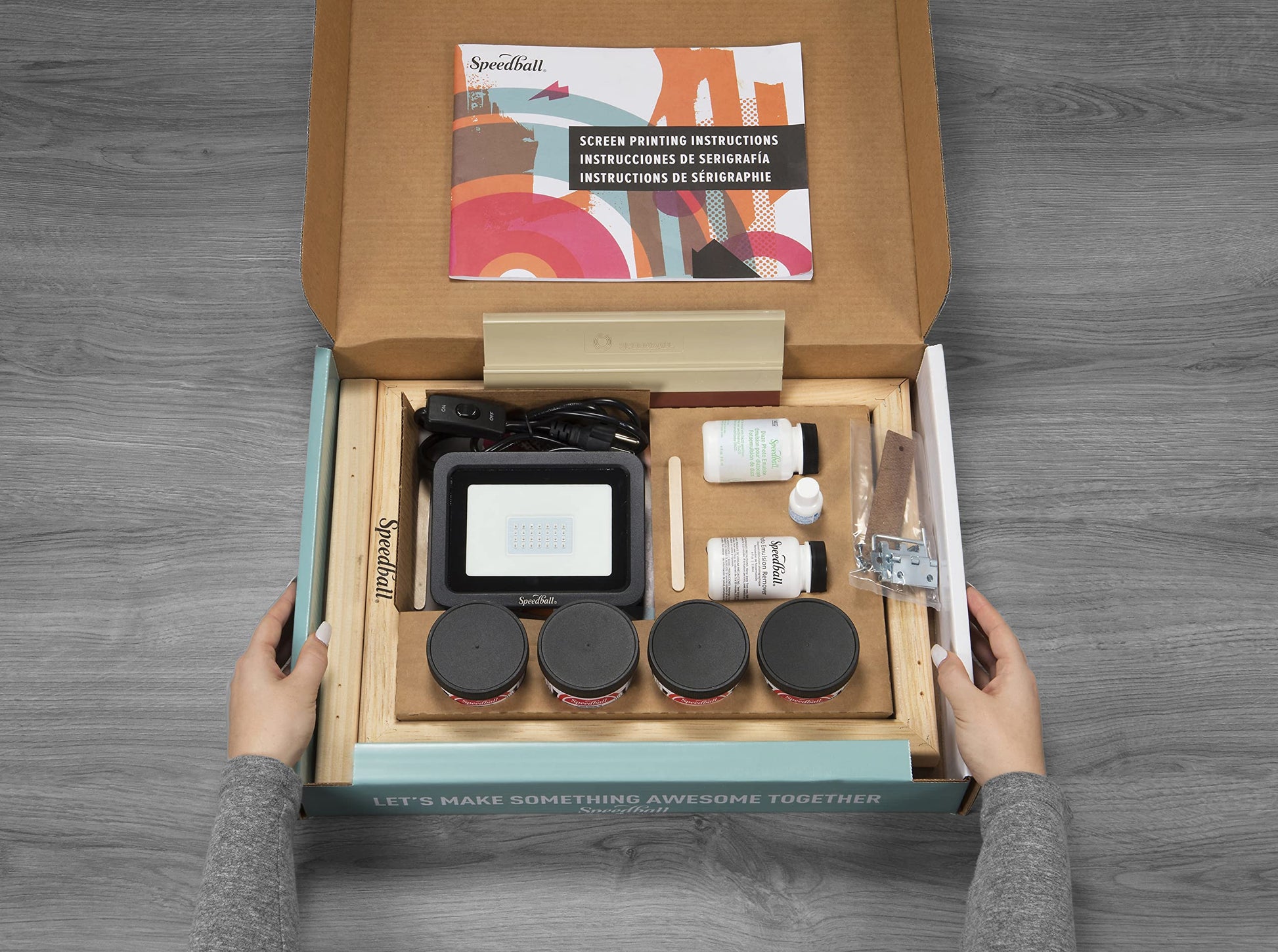 Buy now Speedball Advanced All-In-One Screen Printing Kit, Includes LED UV Exposure Lamp at indiglob india