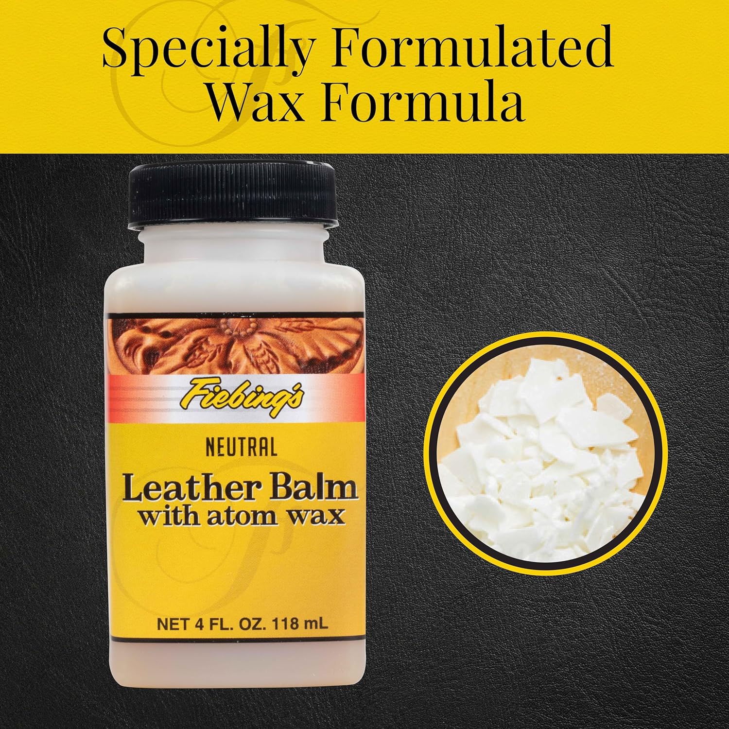 Buy now Fiebing's Leather Balm (4 oz) - Liquid Atom Wax Top Finish Conditioner for Neutral Recoloring All Smooth Leathercraft - Restore, Soften, Polish Car, Furniture, Boot, Purse with Natural Mellow Finish at indiglob india