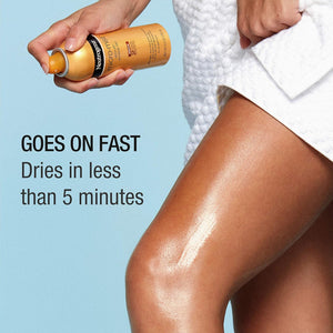 Neutrogena Micromist Airbrush Sunless Tanning Spray, Gradual Sunless Indoor Tanner with Witch Hazel, Alcohol-Free, Oil-Free & Non-Comedogenic Formula, Medium Intensity, 5.3 oz