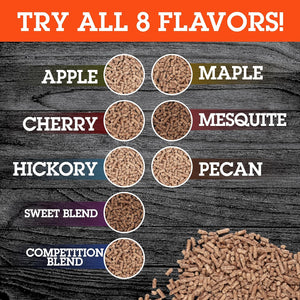 Camerons Products Wood Pellets - (Pecan, 20 lb Bag) - All Natural Premium Grilling Barbeque Wood Pellets - Premium Hand Crafted Pellot Smokers, and Pellet Grills - Easy Combustion for Smokey Flavor