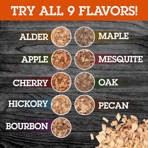 Camerons All Natural Hickory Wood Chips for Smoker -420 Cu. In. Box, Approx 5 Pounds- Kiln Dried Coarse Cut BBQ Grill Wood Chips for Smoking Meat - Barbecue Smoker Accessories - Grilling Gifts for Men